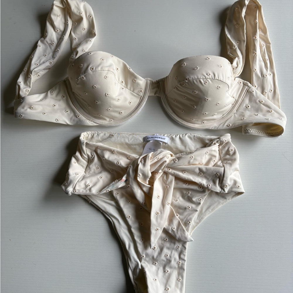 WeWoreWhat Cream Bikini